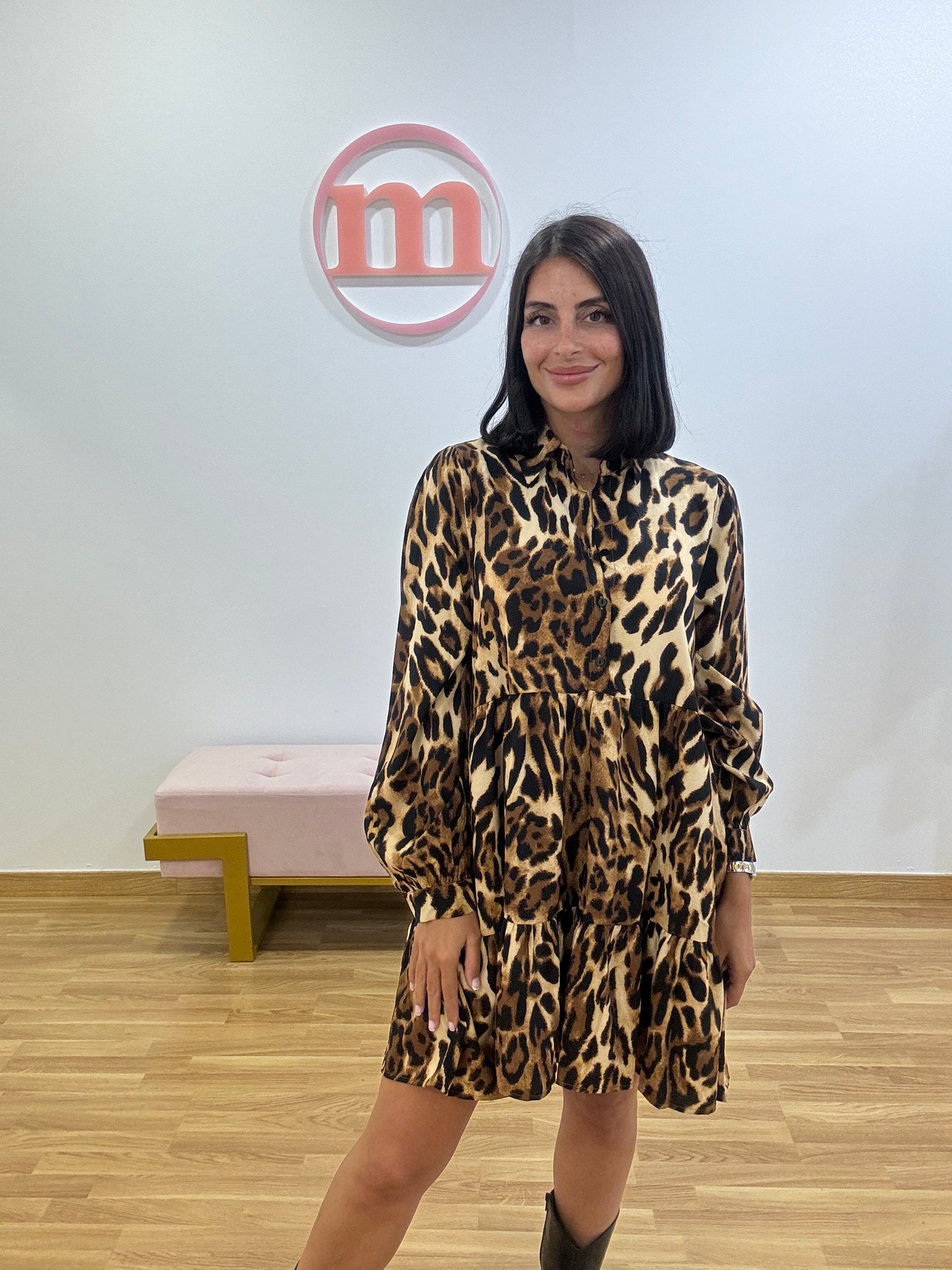 Vestido animal print